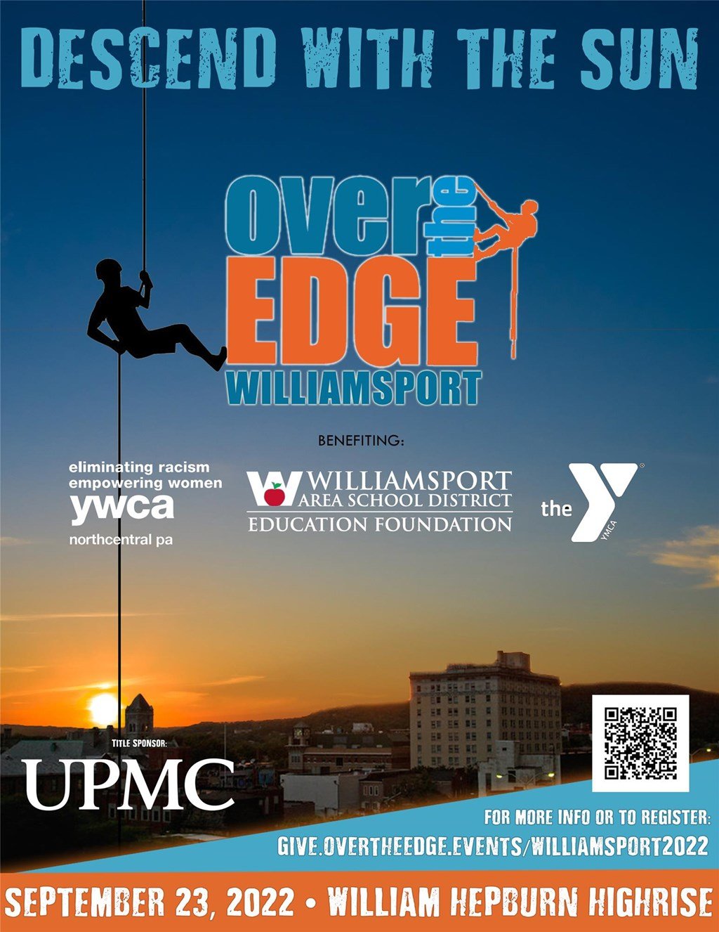 Advertisement for the 2022 Over the Edge event.