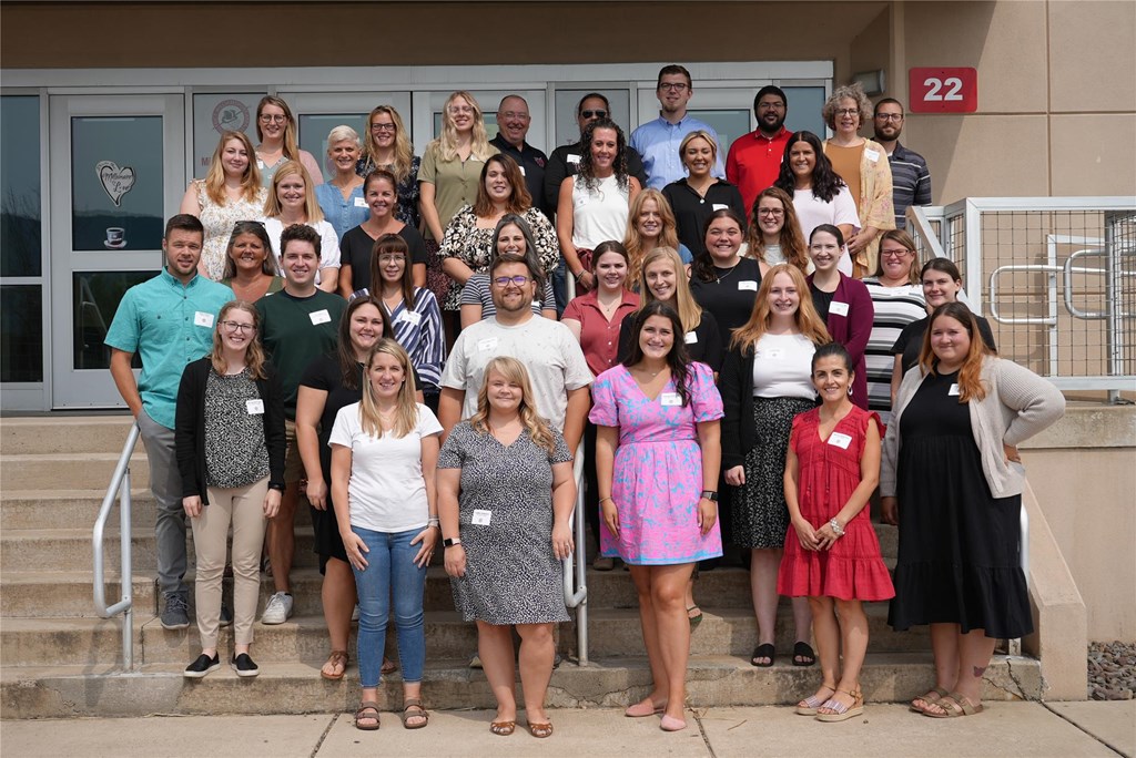 A group photo of this year's new faculty.