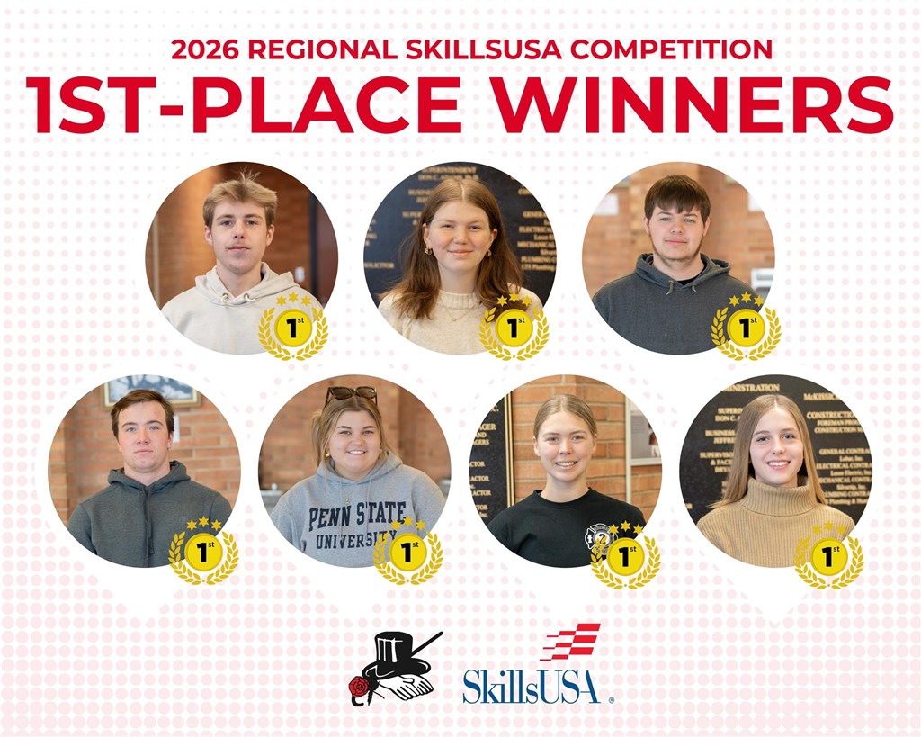 2026 WAHS SkillsUSA Collage of 1st-Place Winners
