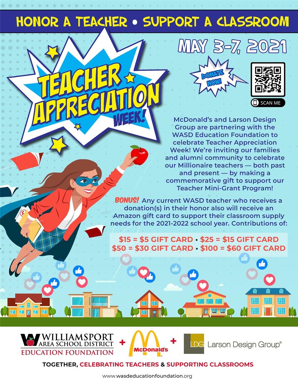 Teacher Appreciation Week Appeal Flyer