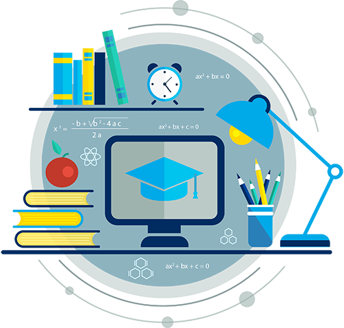Online learning icon.